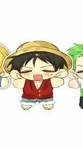 ai character: Zoro Sangi Luffi background