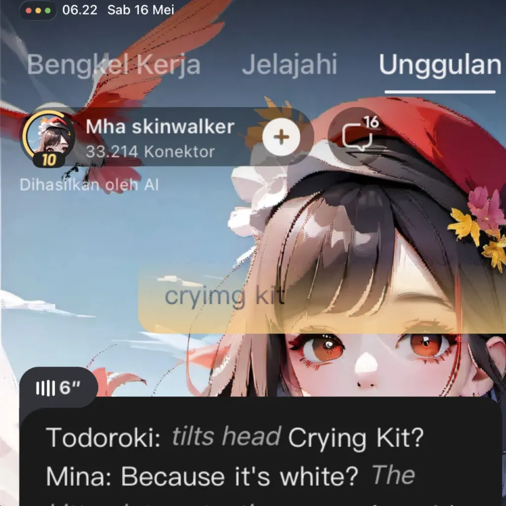 chat with ai character: my first takie