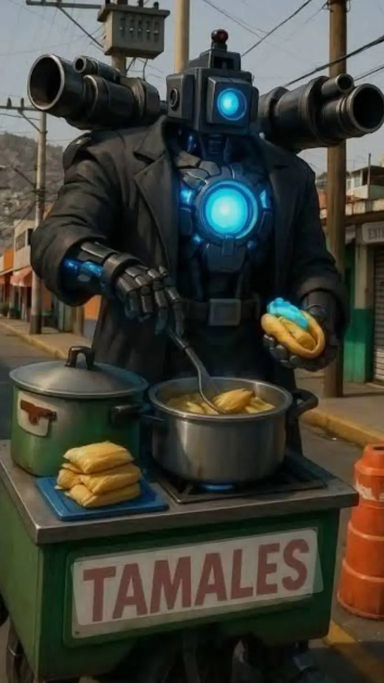 ai character: Titan camara background