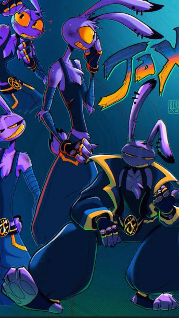 ai character:  Jaxc Rabbit x you background