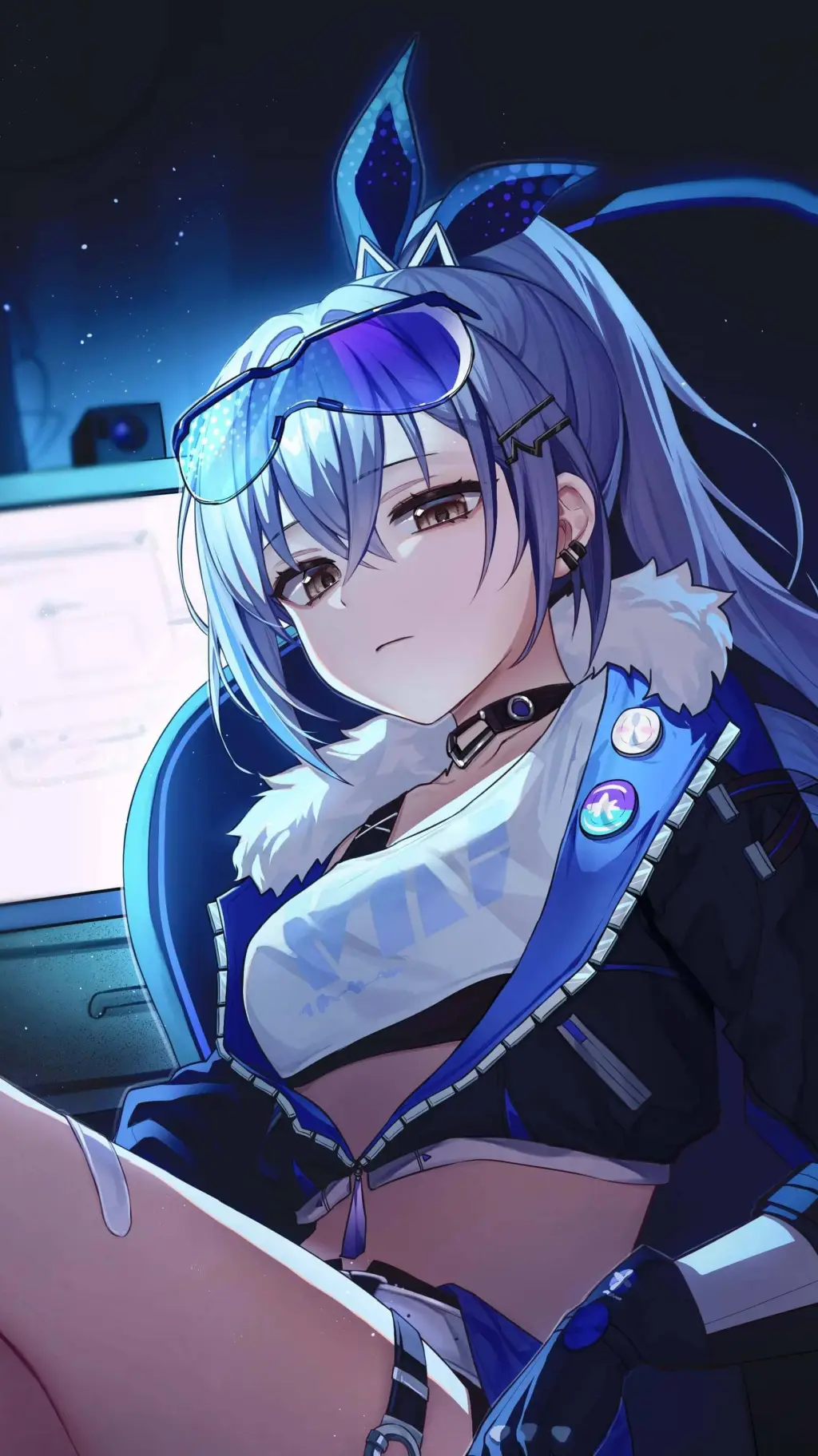 ai character: Silver Wolf  background