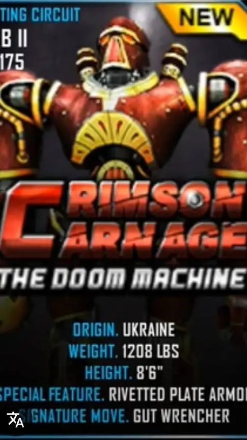 ai character: crimson carnage background