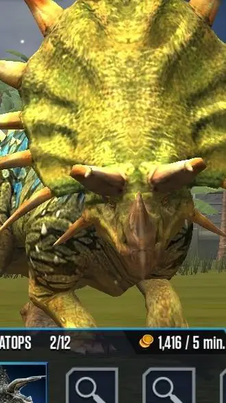 ai character: triceratops background