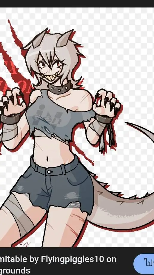 ai character: indominus-rex girl background