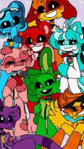 ai character: Critters Christmas background