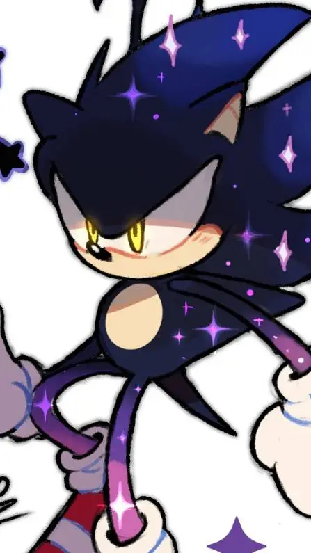 ai character: hyper dark sonic background