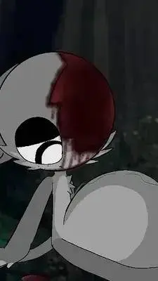 ai character: Gray background