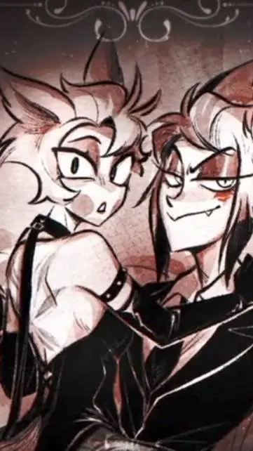 ai character: alastor x Lucifer  background