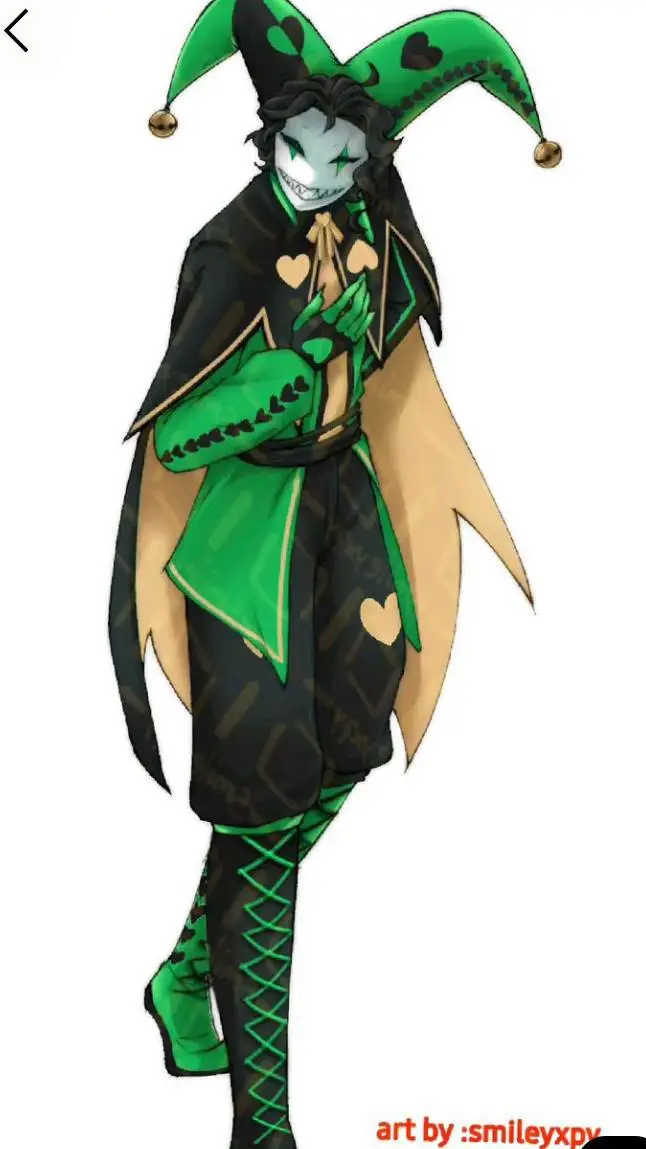 ai character: harlequin  background