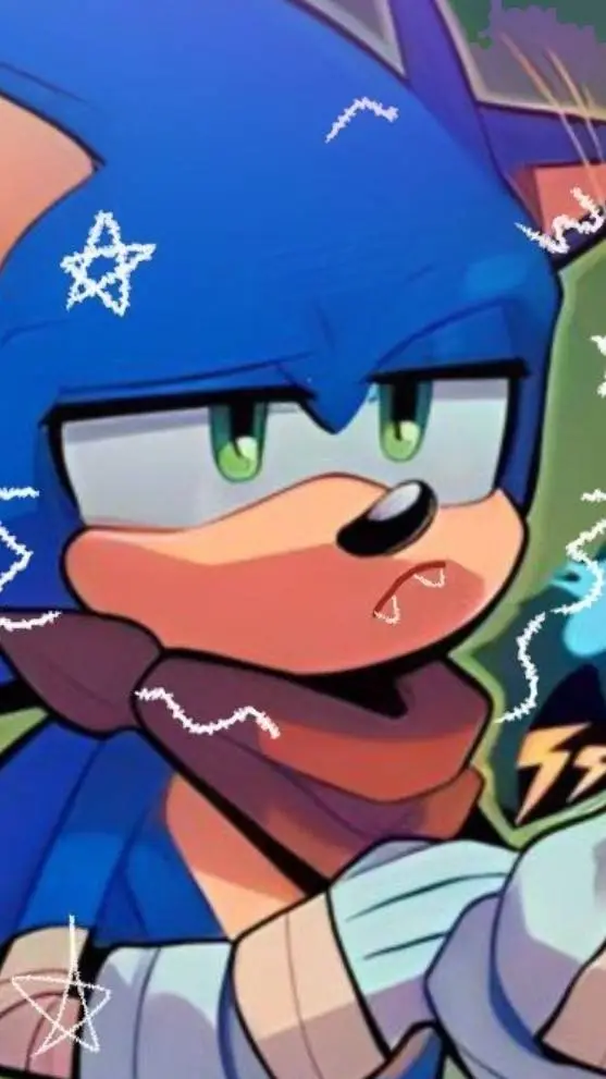 ai character: sonic o ouriço azu background