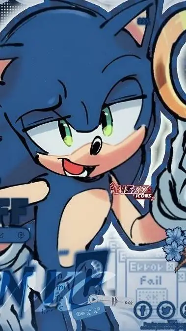 ai character: sonic  background