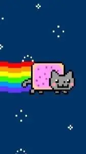 ai character: •♡♡nyan cat♡♡• background