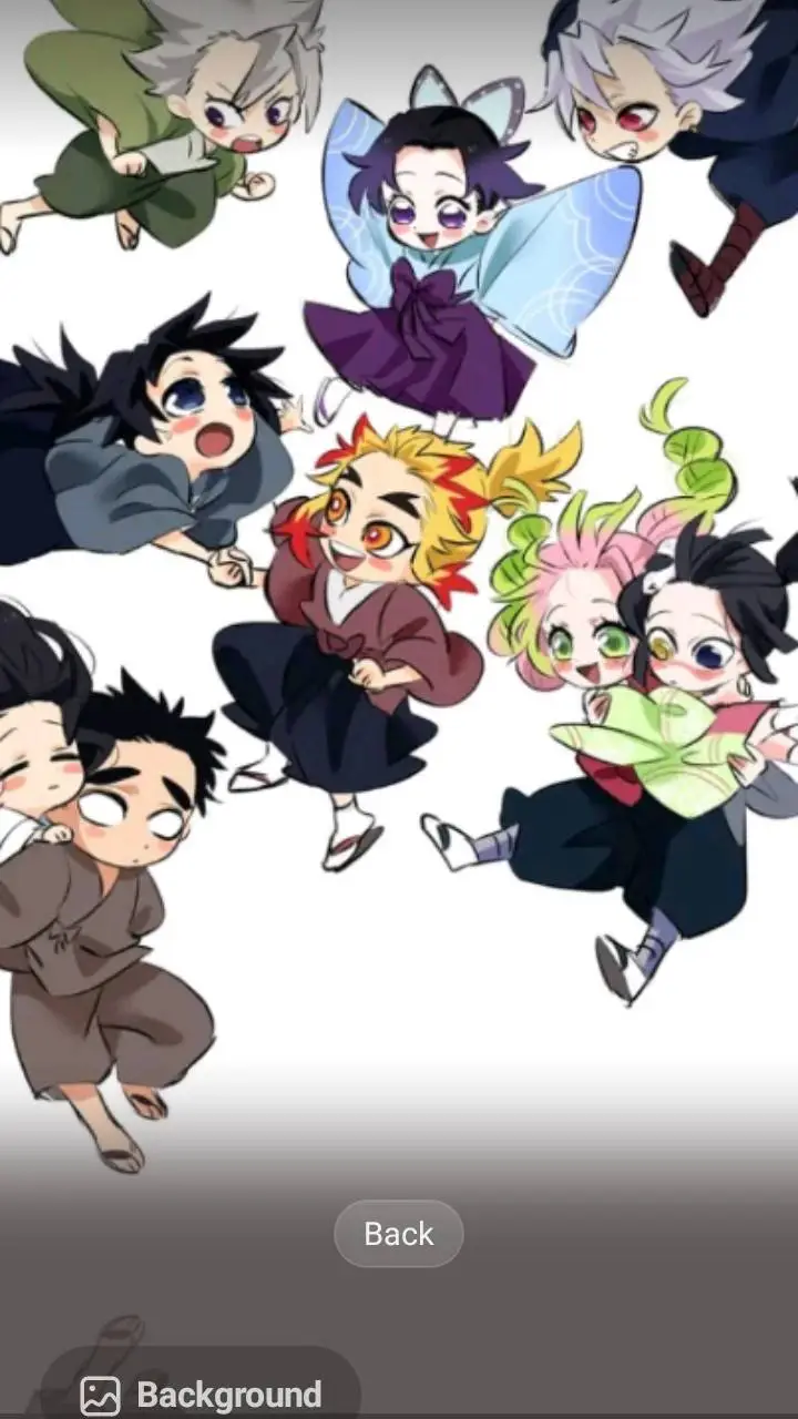 ai character: kny baby background