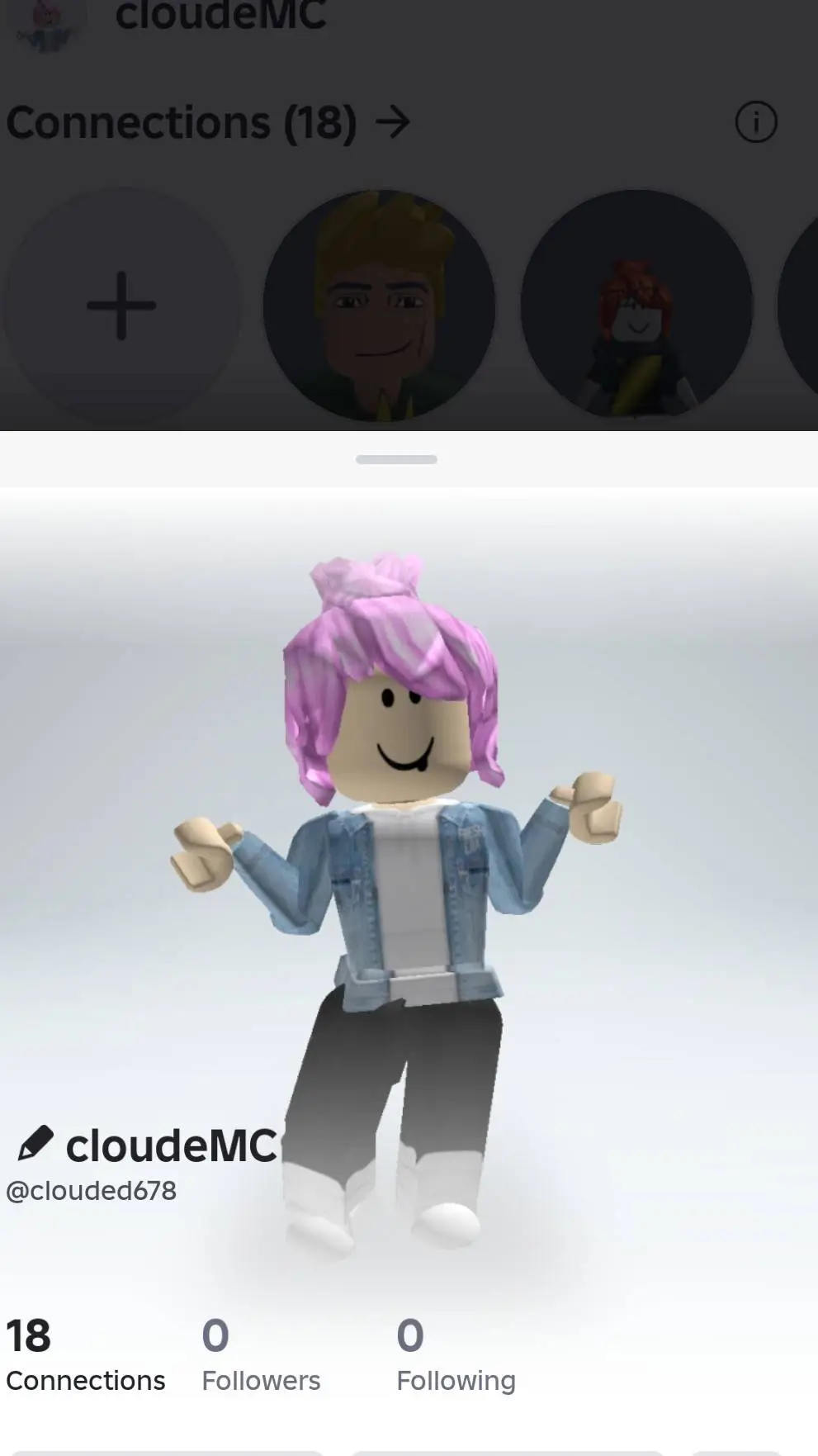 ai character: CloudeMC background