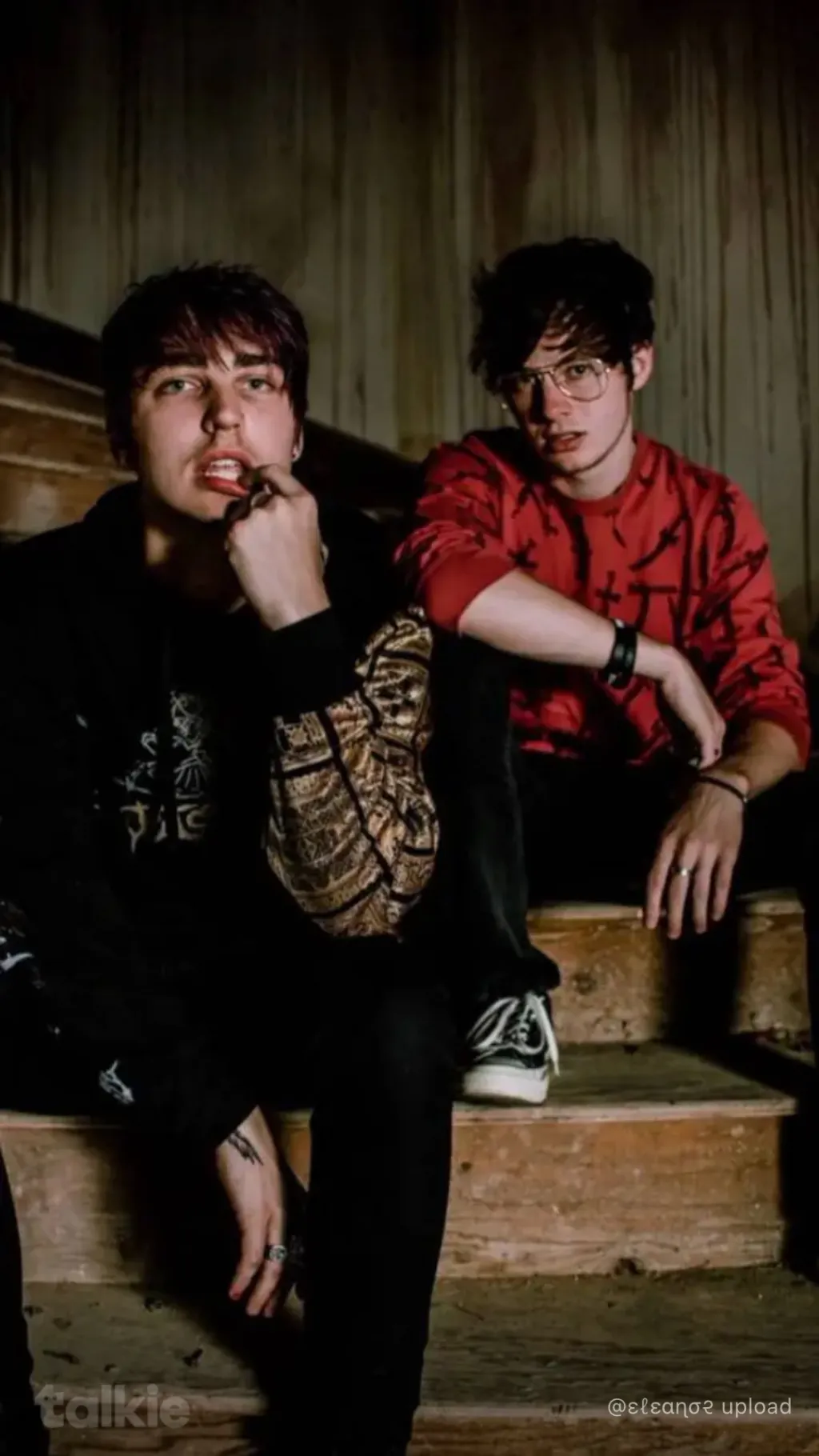 ai character: Sam and Colby  background