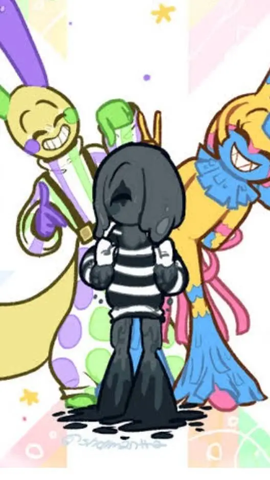 ai character: circus trio background