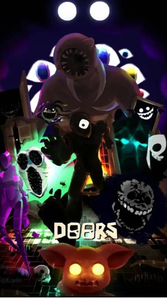 ai character: Hotel Doors background