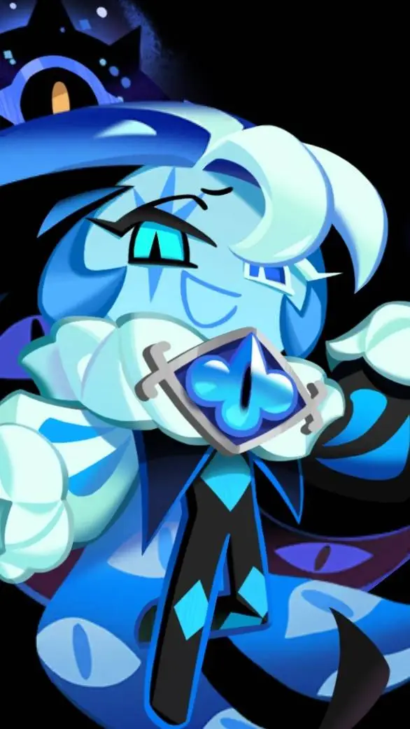 ai character: shadow milk cookie background