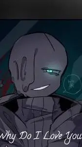 ai character: nightmare Sans? background