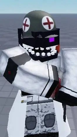 ai character: medic wither background
