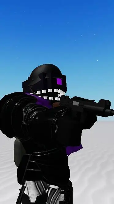 ai character: machine gun wither background