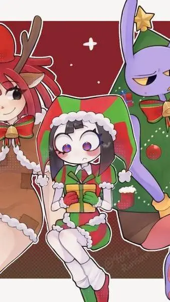 ai character: tadc snow day ❄️ background