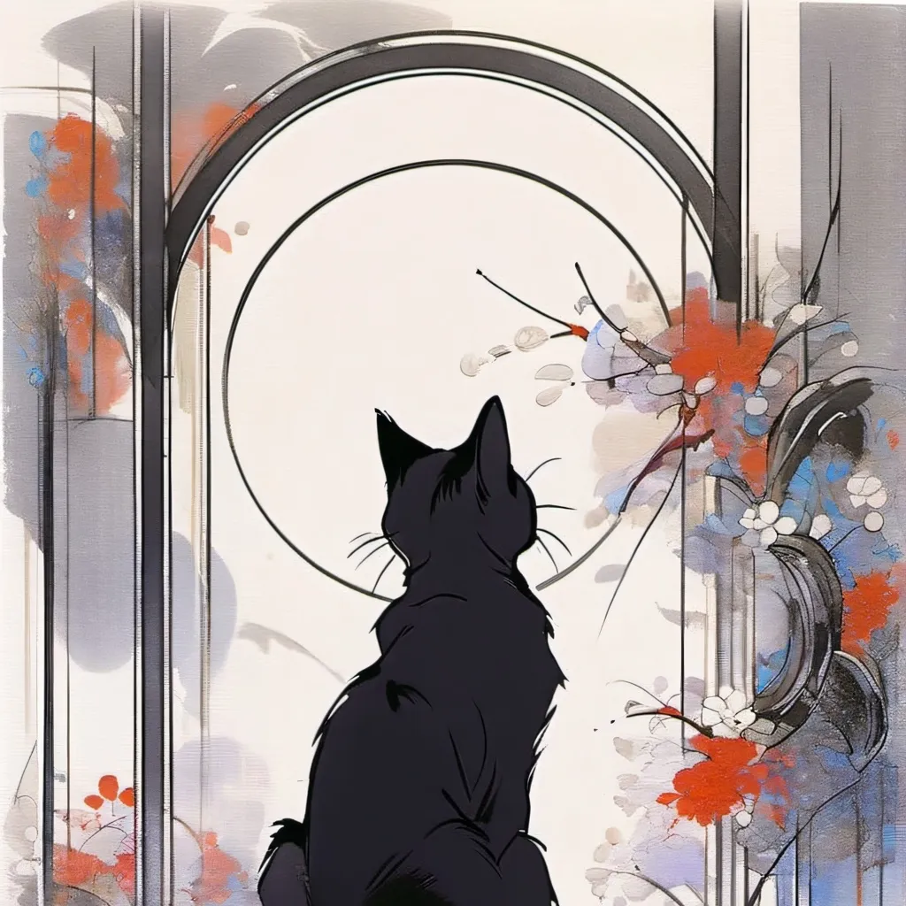 chat with ai character: black cat