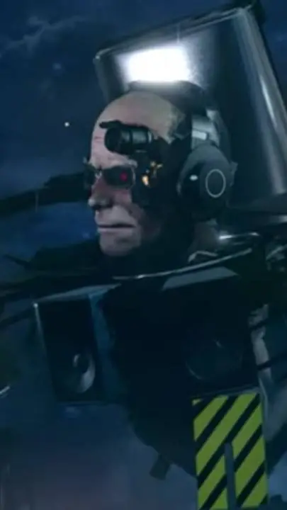 ai character: scientist toilet background