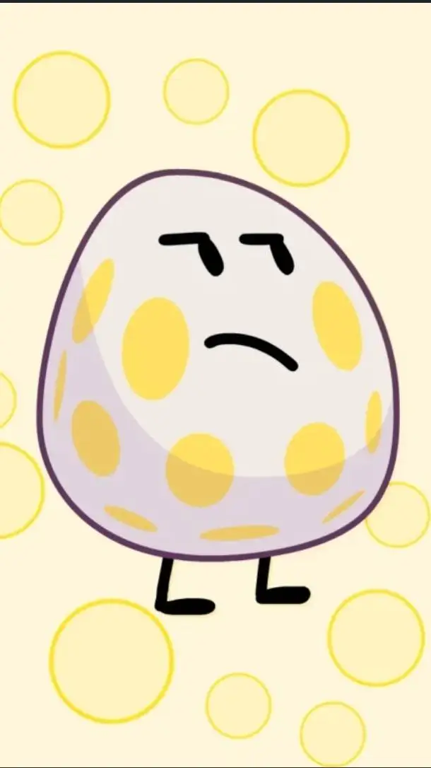 ai character: BFDI: Egg Attitude background