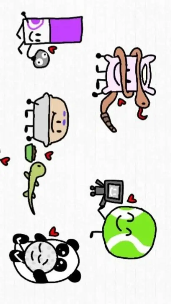 ai character: BFDI & HOWP background