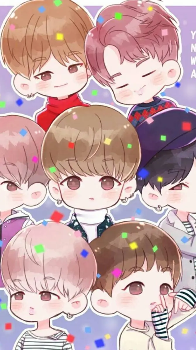 ai character: BTS 💜💜 background