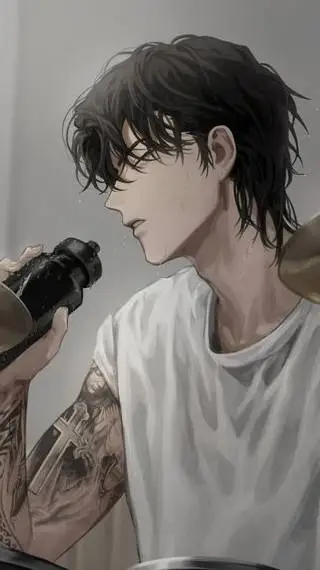 ai character: Asher X-< background