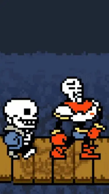 ai character: sans and papyrus background