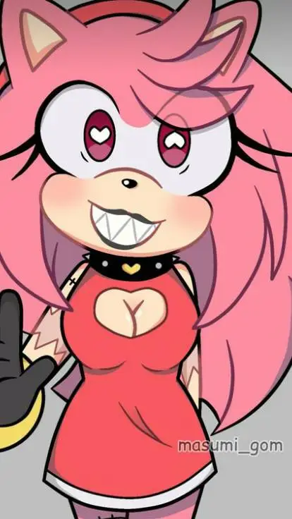ai character: crazy amy rose  background
