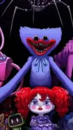 ai character: Poppy  playtime  background