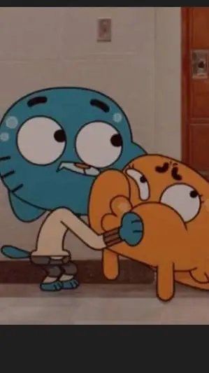 ai character: gumball and darwin background