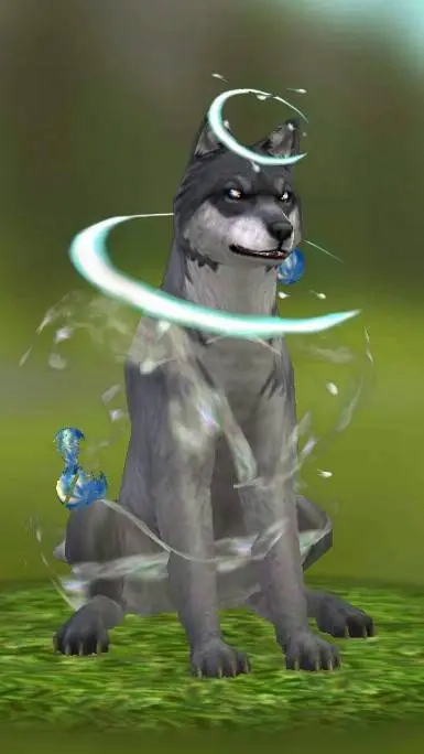 ai character: heater wolf~ background