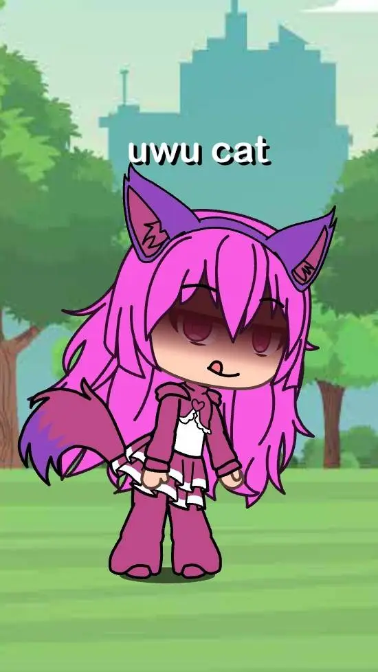 ai character: uwu cat  background