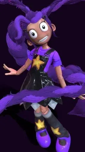 ai character: lily love braid  background