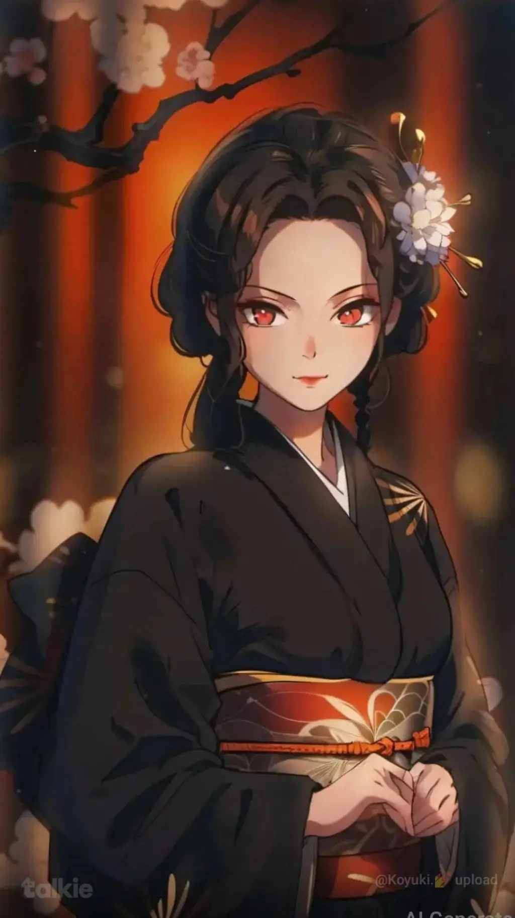 ai character: Muzan Female ver background