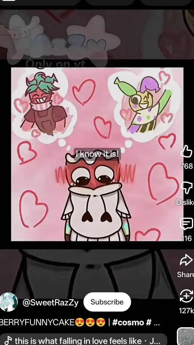 ai character: berryfunnycake background