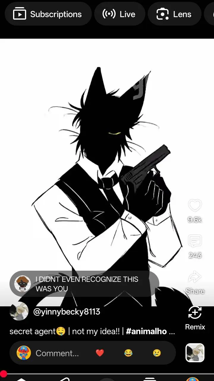 ai character: 🖤ron/secret agent🖤 background