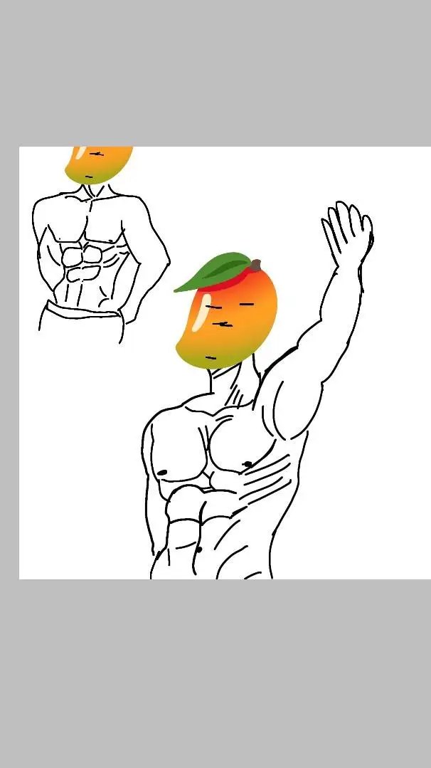ai character: 🥭 mango 🥭 background