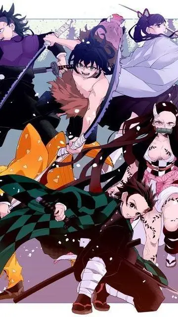 ai character: Tanjiro's Team  background