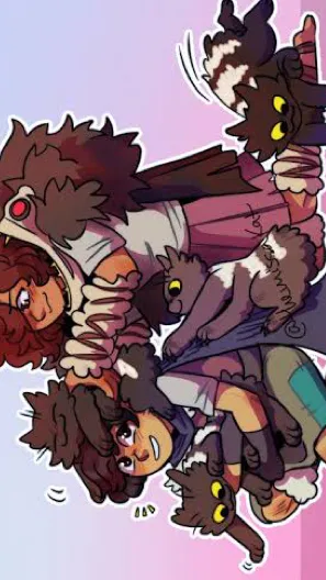 ai character: Amphibia x Fnaf background