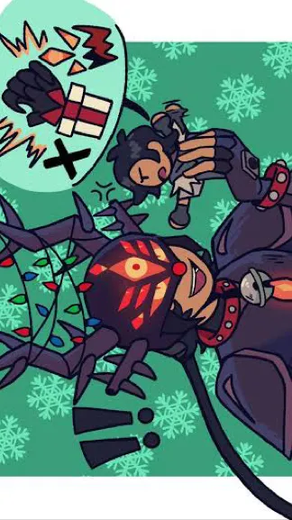 ai character: Amphibia Xmas background