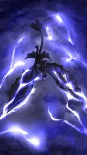 ai character: Night fury flock background