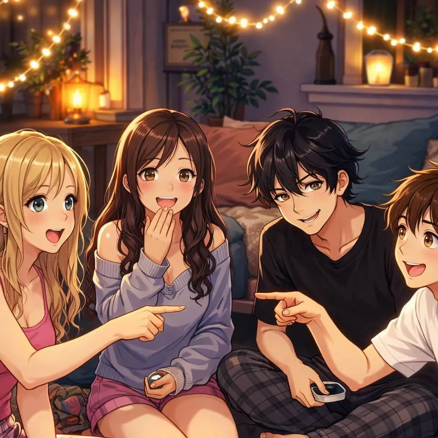 chat with ai character: sleepover