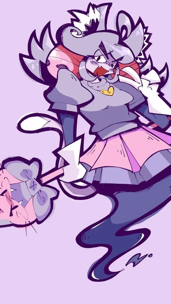 ai character: Ghost (Pink) background