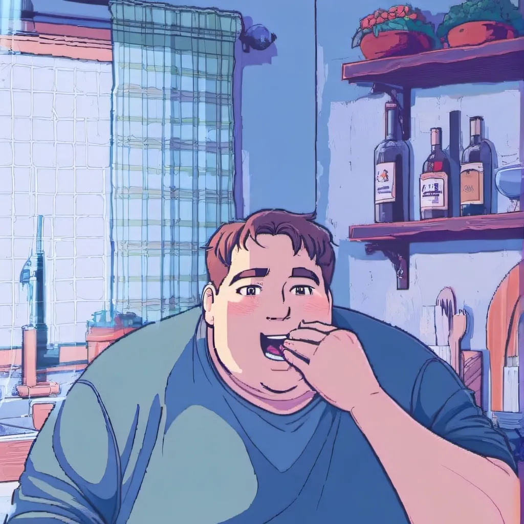 chat with ai character: Fat guy 